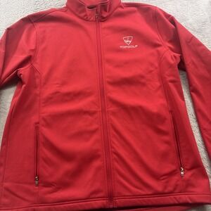 TopGolf Soft shell Fleece Lined Jacket Men's Large Red